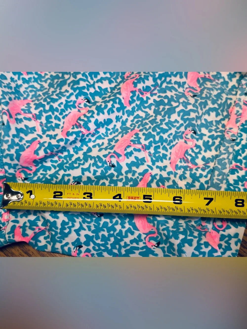 Chubbies The Domingos Are For Flamingos 7” Classic Swim Trunk Size Medium